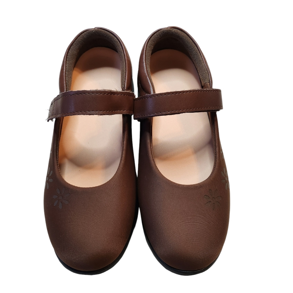 Ped-Lite Edie Women's Brown Lycra/Action Leather Diabetic Walking  Shoe Size 9W